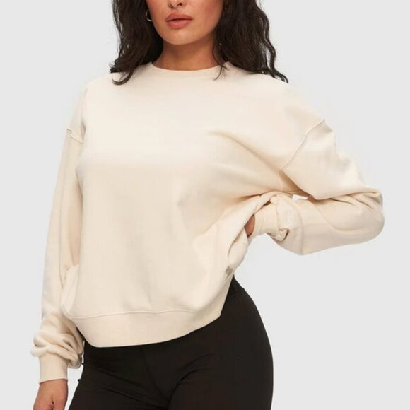 Kuwalla Cotton Crew Sweater - Sage Green - Size M - Picture 9 of 10